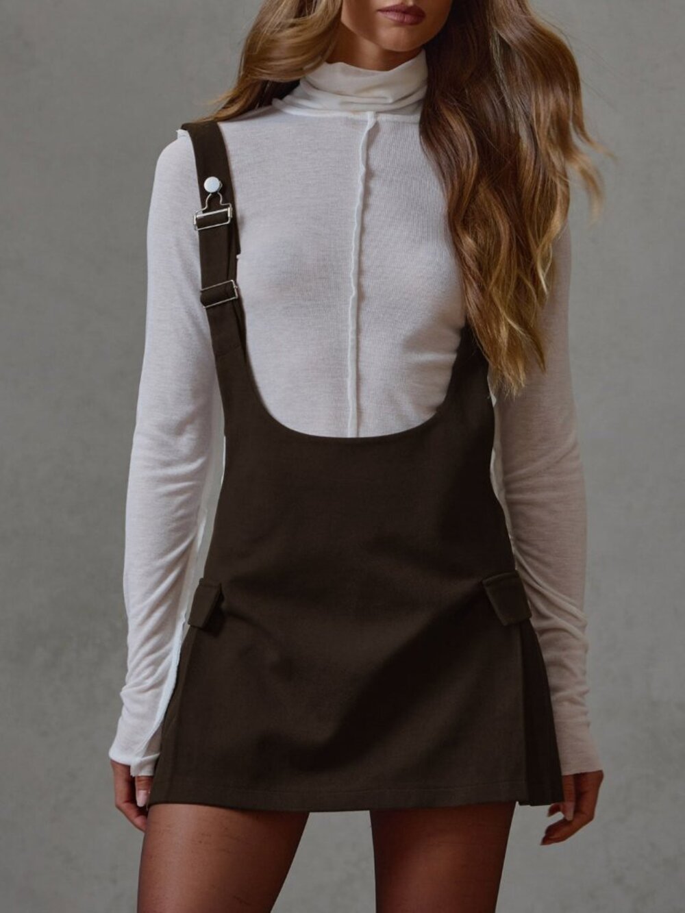 Coffee Casual Women's Corduroy Mini Dress